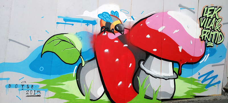 A part of my mural for Barnkonventionen